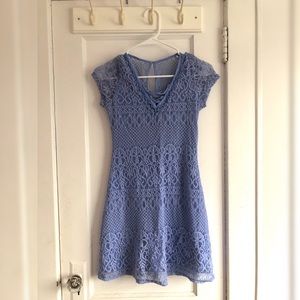 Hollister | Periwinkle Crochet Dress